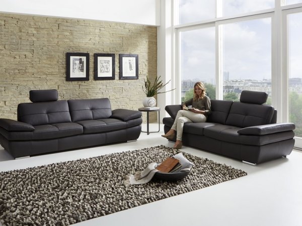 Luxusní kožená sedací souprava 2+2 ARGENTO