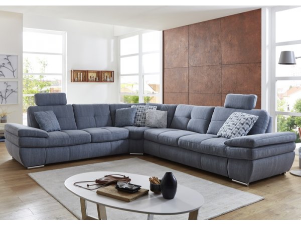 Luxusní rozkládací rohová sedací souprava ARGENTO