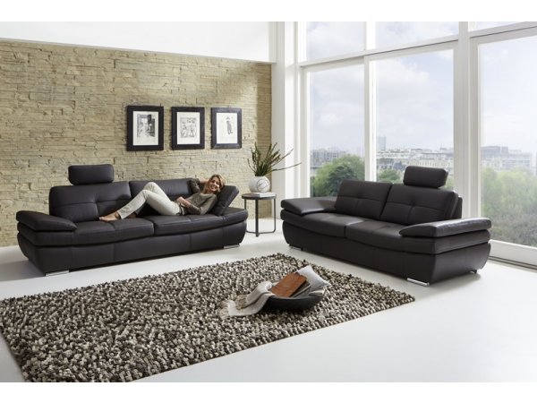 Luxusní kožená sedací souprava 2+2 ARGENTO