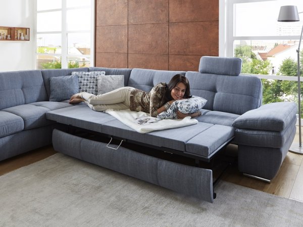 Luxusní rozkládací rohová sedací souprava ARGENTO