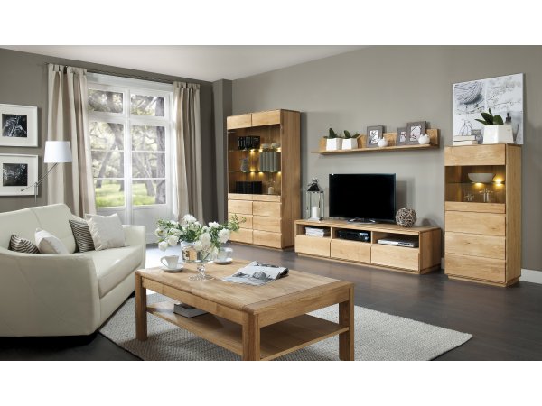 Dubový televizní stolek ATLANTA typ 21 dub přírodní