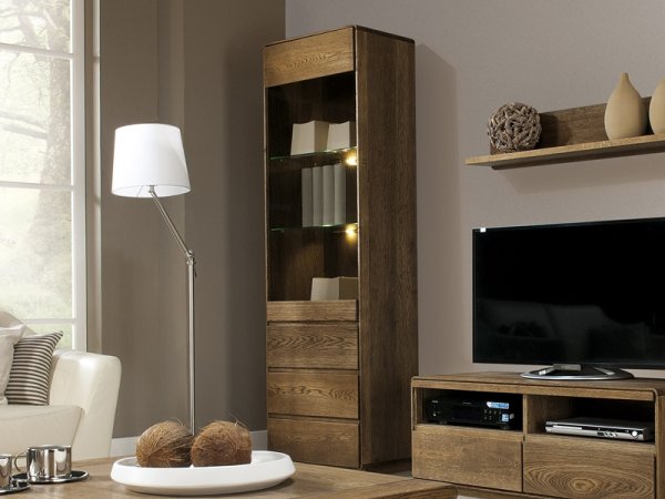 Dubový nábytek z masivu do obývacího pokoje ATLANTA dub pálený