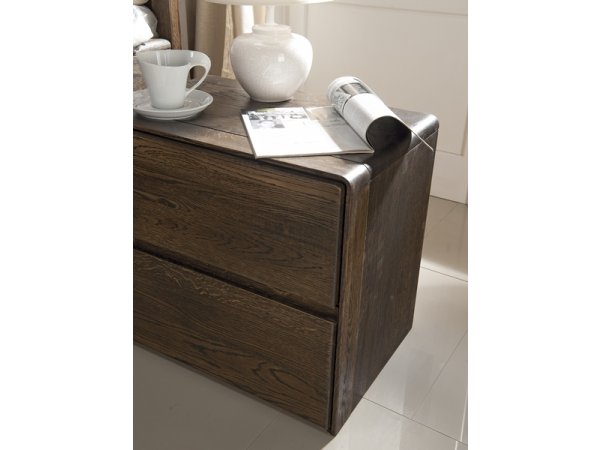 Dubový noční stolek se zásuvkami ATLANTA typ 82 dub pálený