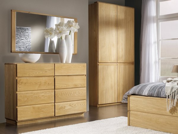 Dubová ložnice z masivu ATLANTA dub přírodní