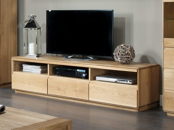 Dubový televizní stolek ATLANTA typ 25 dub přírodní