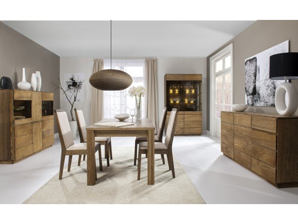 Dubová vitrína ATLANTA typ 50 dub pálený