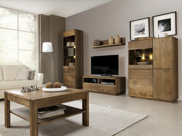 Dubová komoda s barem ATLANTA typ 47 dub pálený