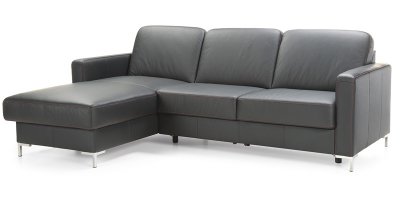 Kožená rohová sedací souprava rozkládací BASIC