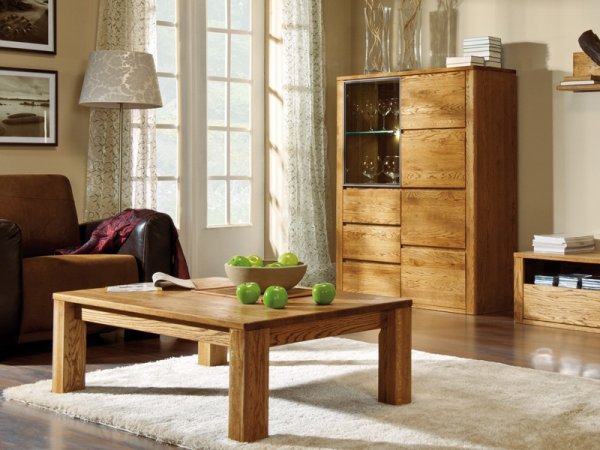 ROLANDO dubový konferenční stolek typ 66 dub jantar