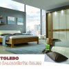 Ložnice TOLEDO 1 dub/sklo magnolie