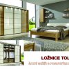 Ložnice TOLEDO 1 dub/sklo magnolie