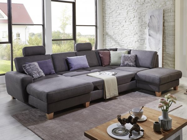 Rohová sedací souprava do tvaru U VISCONTI