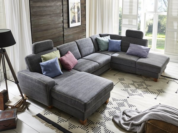 Rohová sedací souprava do tvaru U VISCONTI