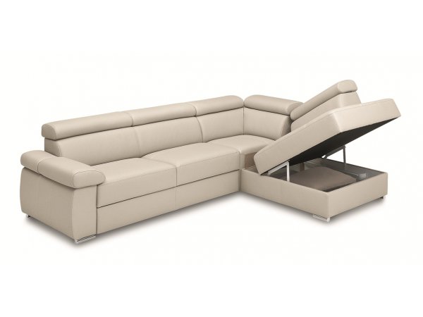 Kožená rohová sedací souprava FOCUS