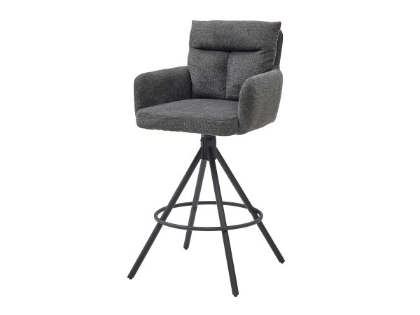 Barová otočná židle Sofia šedá