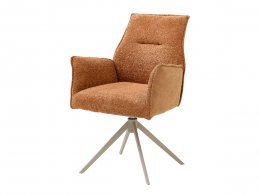 Jídelní otočná židle KAYLA, pomerančová