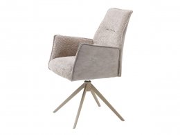 Jídelní otočná židle KAYLA, taupe