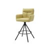 Barová otočná židle Sofia žlutá