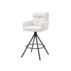 Barová otočná židle Sofia manšestrová krémová