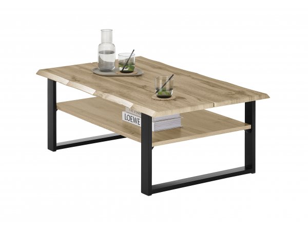 Konferenční stolek VENICE dub wotan/černý mat