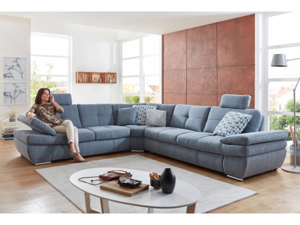 Luxusní rozkládací rohová sedací souprava ARGENTO