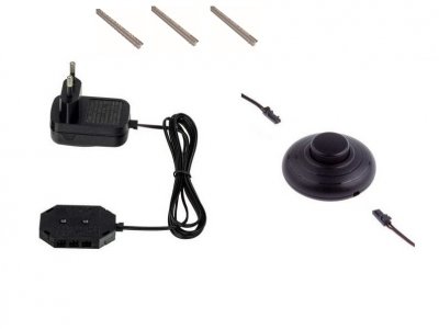 LED osvětlení skleněných polic lišta