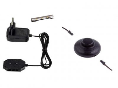 LED osvětlení skleněných polic - KLIP