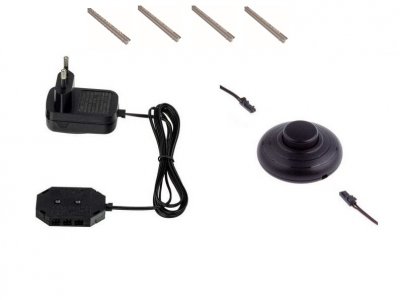 LED osvětlení skleněných polic lišta