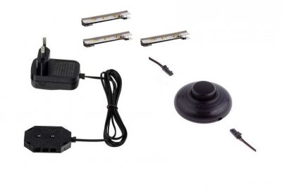 LED osvětlení skleněných polic - KLIP