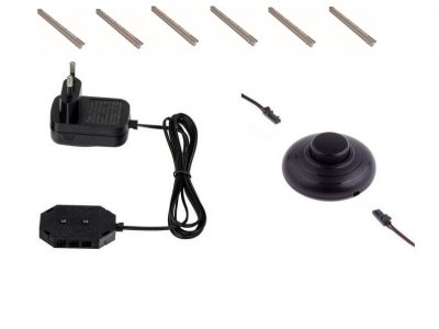 LED osvětlení skleněných polic lišta