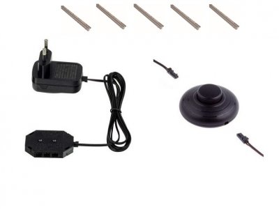 LED osvětlení skleněných polic lišta
