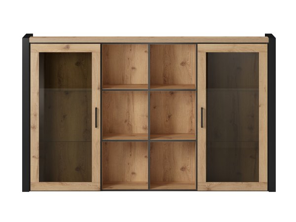 Nábytek do jídelny a obývacího pokoje AKTIV dub Taurus/černý mat