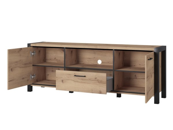 Nábytek do obývacího pokoje AKTIV 2 dub Taurus/černý mat