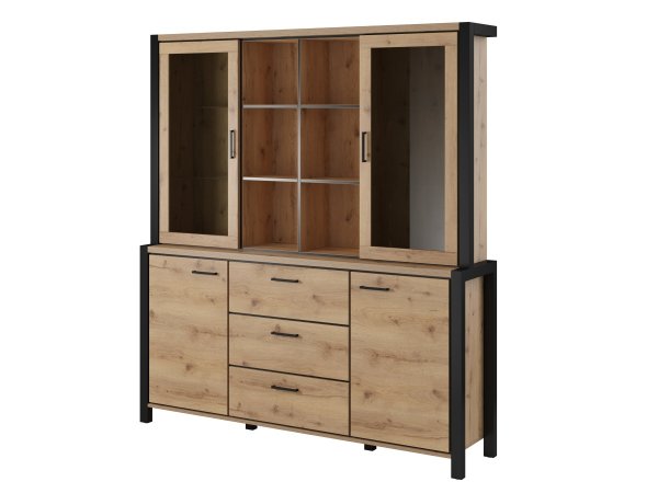 Nábytek do jídelny a obývacího pokoje AKTIV dub Taurus/černý mat