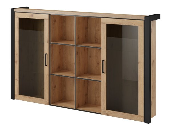 Nábytek do jídelny a obývacího pokoje AKTIV dub Taurus/černý mat