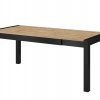 Rozkládací jídelní stůl (typ 92) AKTIV 160-200-240x90 dub Taurus/černý mat