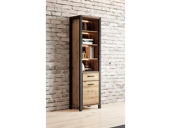 Nábytek do obývacího pokoje AKTIV 2 dub Taurus/černý mat