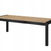 Rozkládací jídelní stůl (typ 92) AKTIV 160-200-240x90 dub Taurus/černý mat