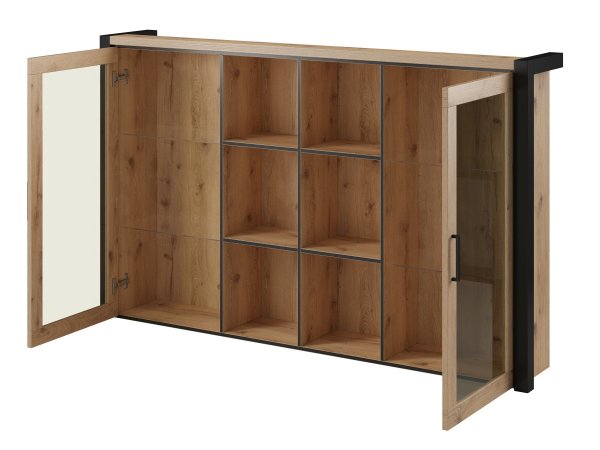 Nábytek do jídelny a obývacího pokoje AKTIV dub Taurus/černý mat