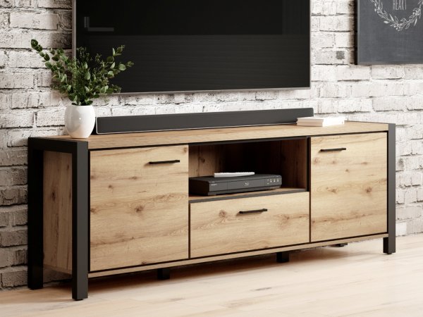 Nábytek do obývacího pokoje AKTIV 2 dub Taurus/černý mat