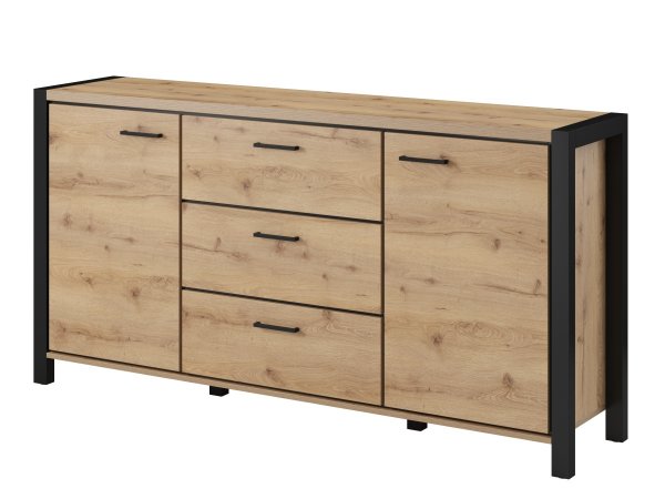 Nábytek do jídelny a obývacího pokoje AKTIV dub Taurus/černý mat