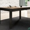 Rozkládací jídelní stůl (typ 92) AKTIV 160-200-240x90 dub Taurus/černý mat