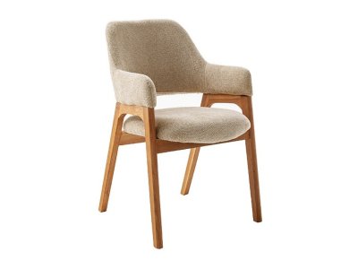 Jídelní dubová židle ALPENA, písková