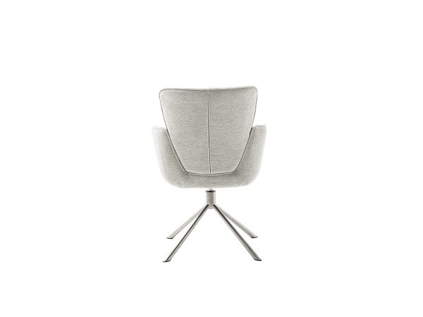 Jídelní otočná židle AMBER E, světle šedá