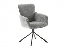 Jídelní otočná židle AMBER S, šedá
