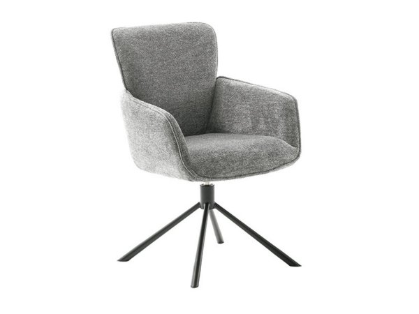 Jídelní otočná židle AMBER S, šedá