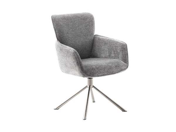 Jídelní otočná židle AMBER E, šedá