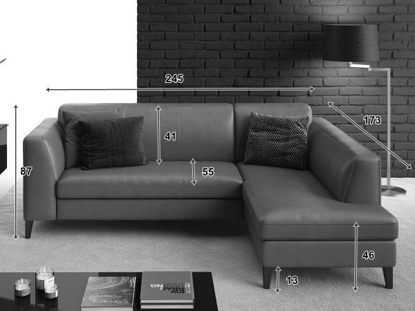 Malá rohová rozkládací sedací souprava ANGEL