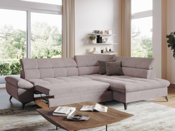 Rohová rozkládací sedací souprava APOLLO