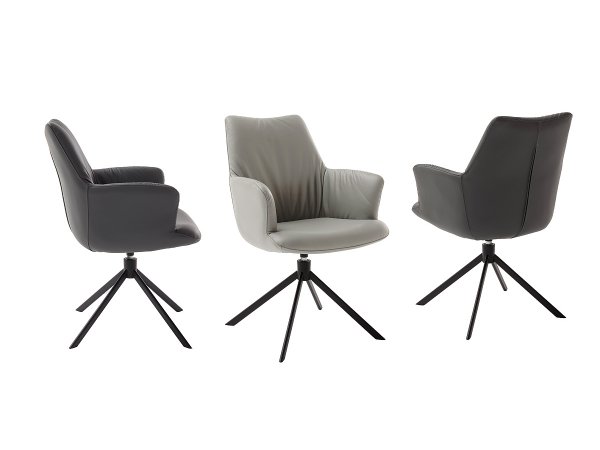 Jídelní otočná židle ARONA 2, antracitová